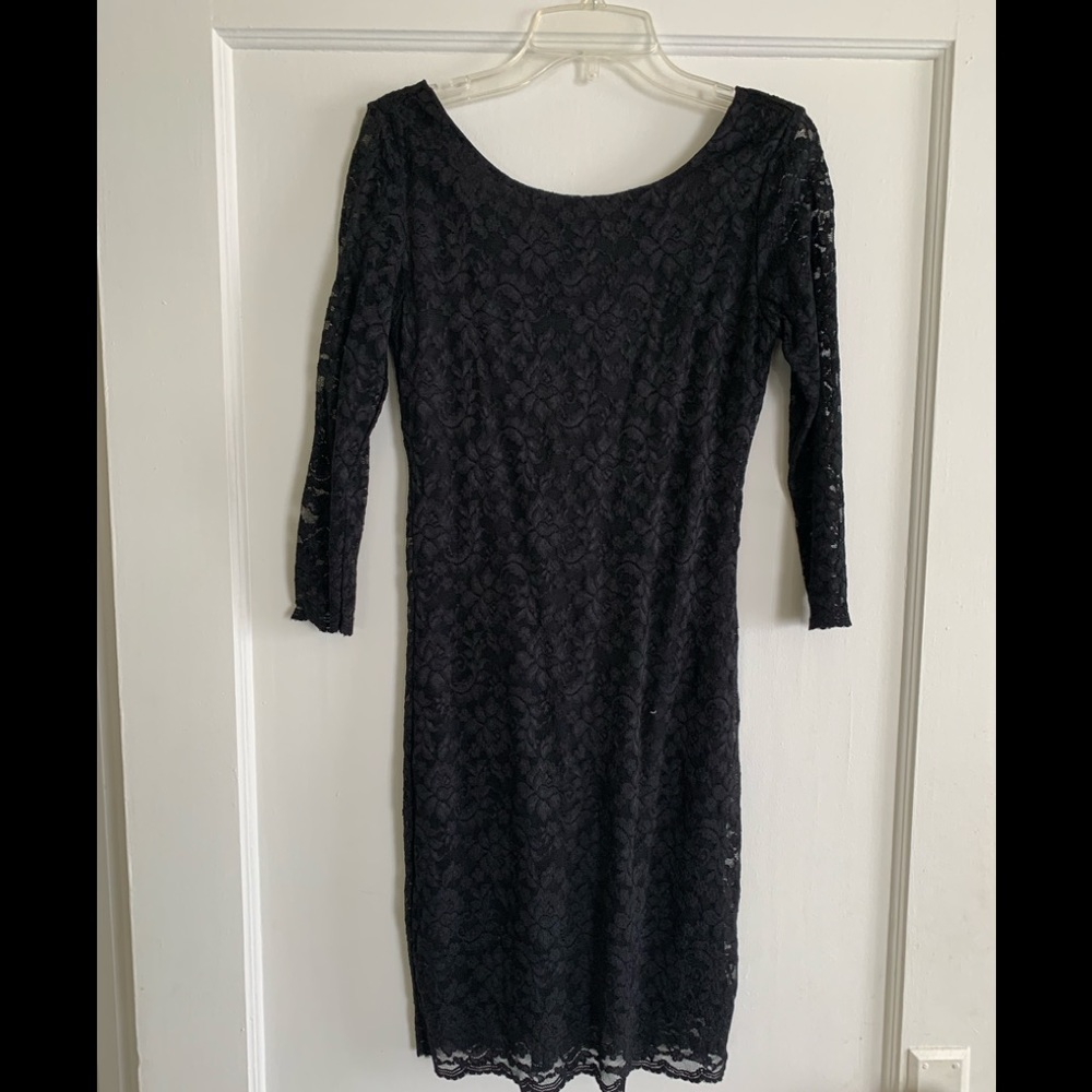 Black lace dress